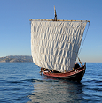 Gyptis, réplique navigante d'un bateau grec de l'Antiquité. Exposition temporaire